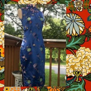 Vintage Lotus Princess bodycon dress